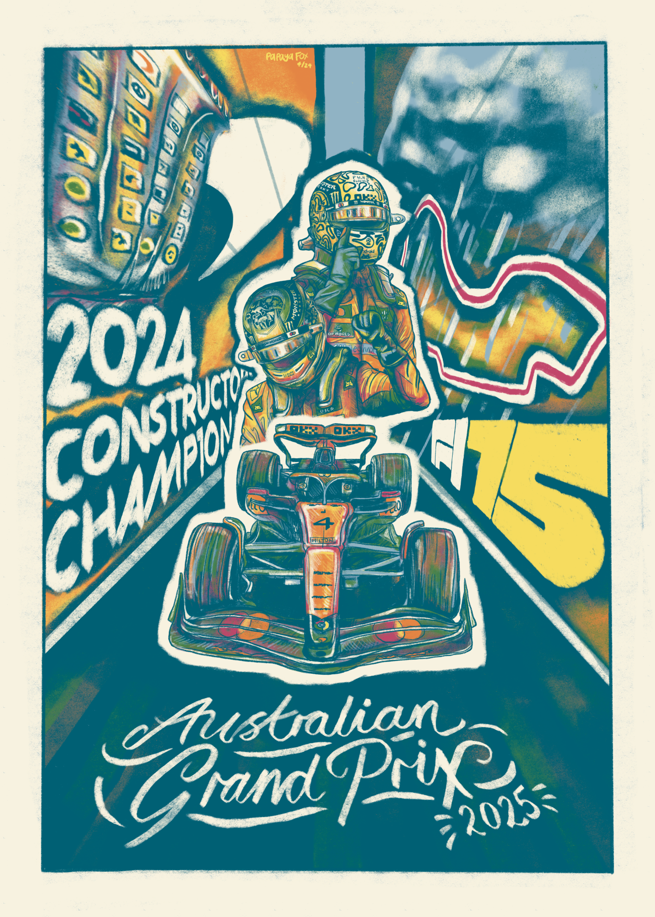 McLaren F1 poster.