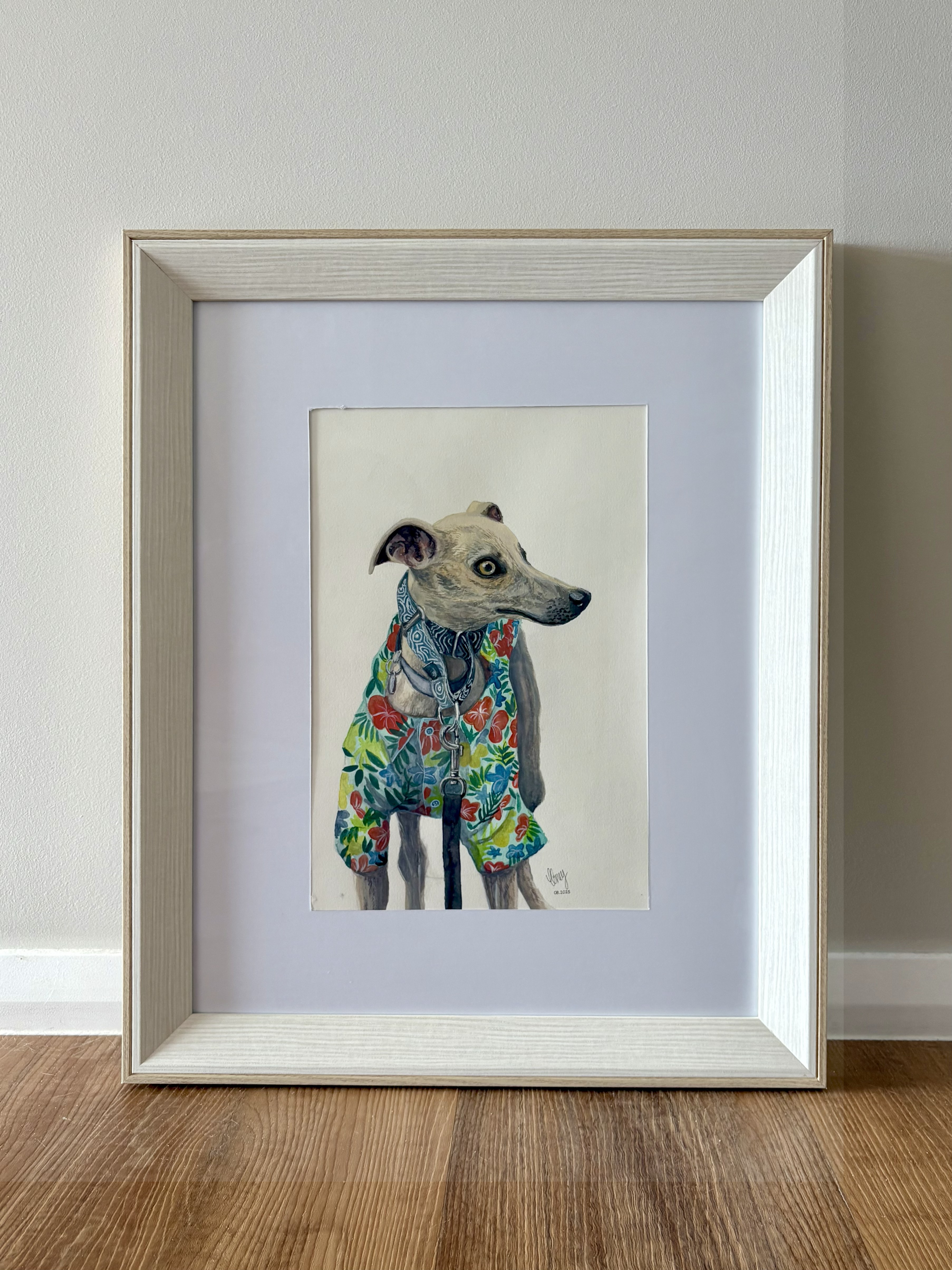 A pet portrait artwork.